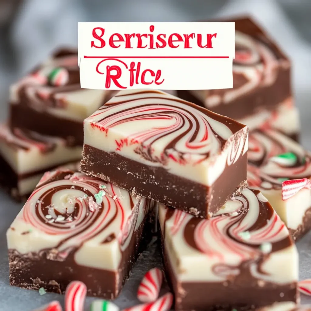Peppermint Swirl Fudge Recipe