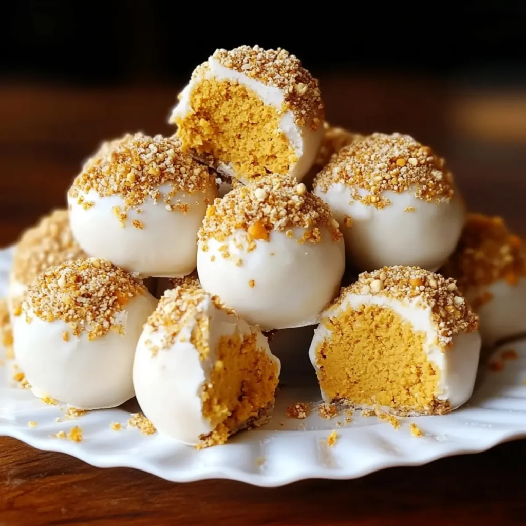 Easy No Bake Pumpkin Cheesecake Balls Recipe