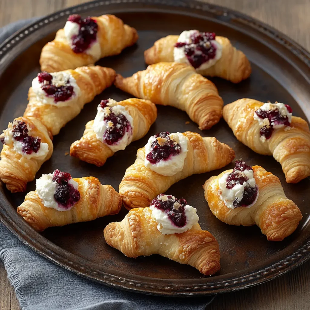 Cranberry Cream Cheese Crescent Bites - Flavor Scroll