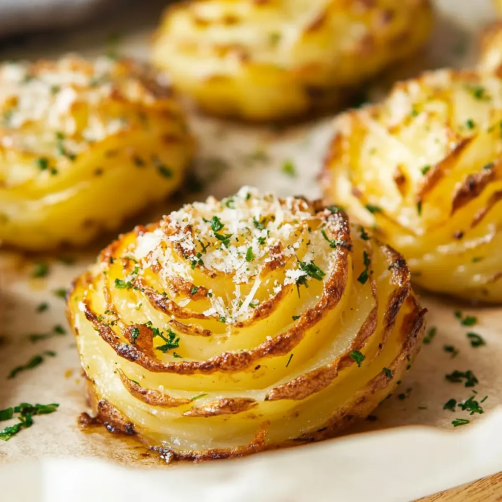 Garlic Parmesan Duchess Potatoes