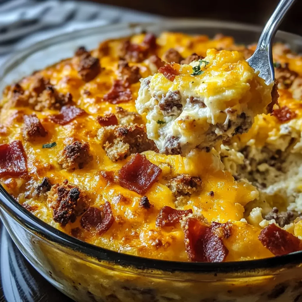Crack Breakfast Casserole – Cheesy, Savory & Totally Addictive!