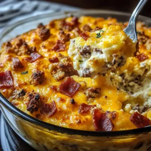 Crack Breakfast Casserole – Cheesy, Savory & Totally Addictive!
