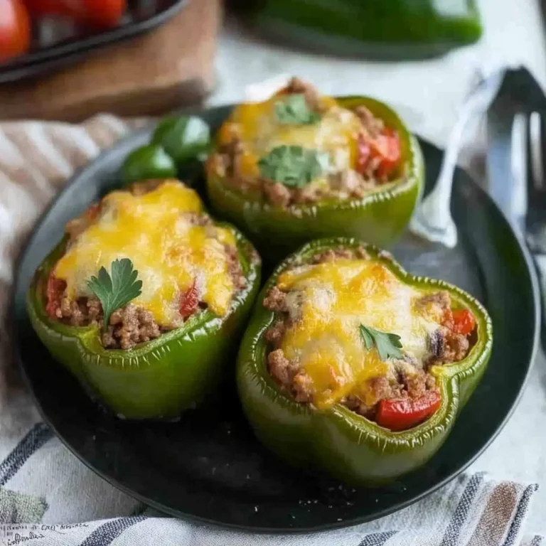 Stuffed Bell Peppers (Keto, Low Carb, Gluten Free)