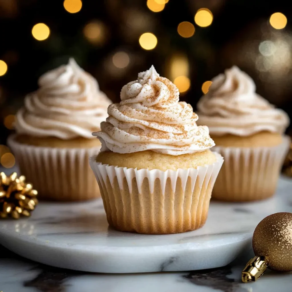 Eggnog Cupcakes - In Bloom Bakery