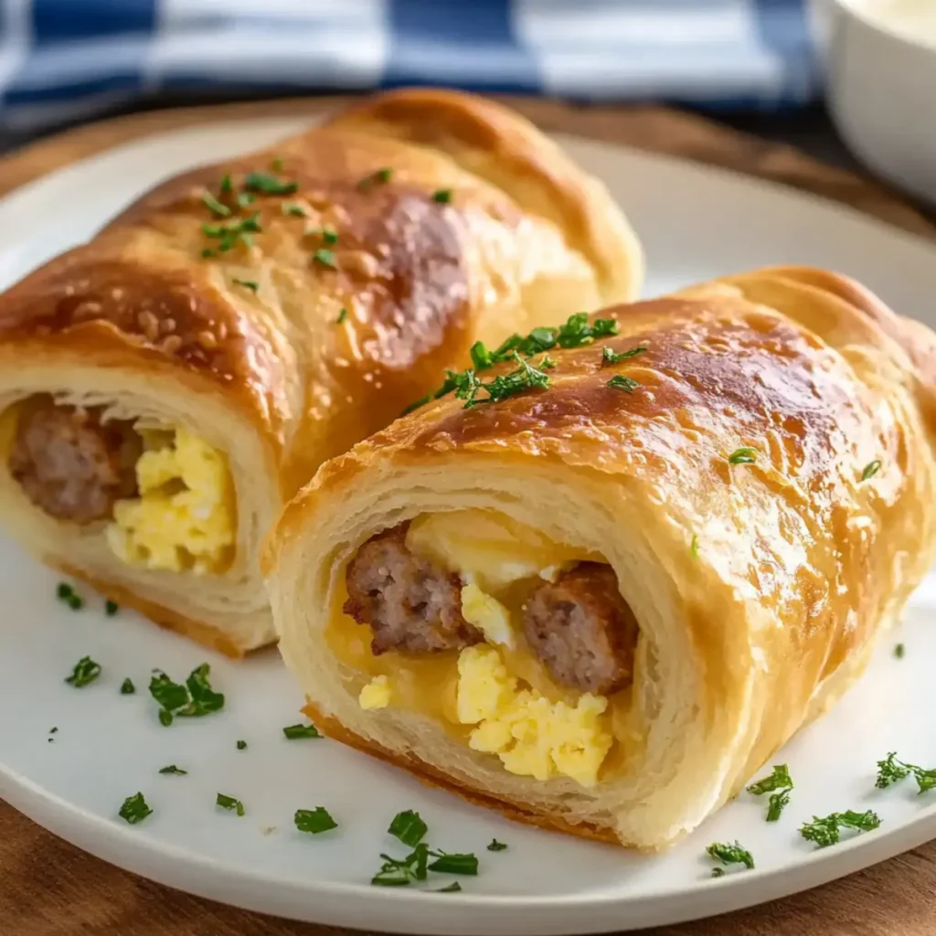 Quick & Delicious Sausage Egg Breakfast Rolls – The Perfect Brunch Bite!