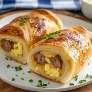 Quick & Delicious Sausage Egg Breakfast Rolls – The Perfect Brunch Bite!