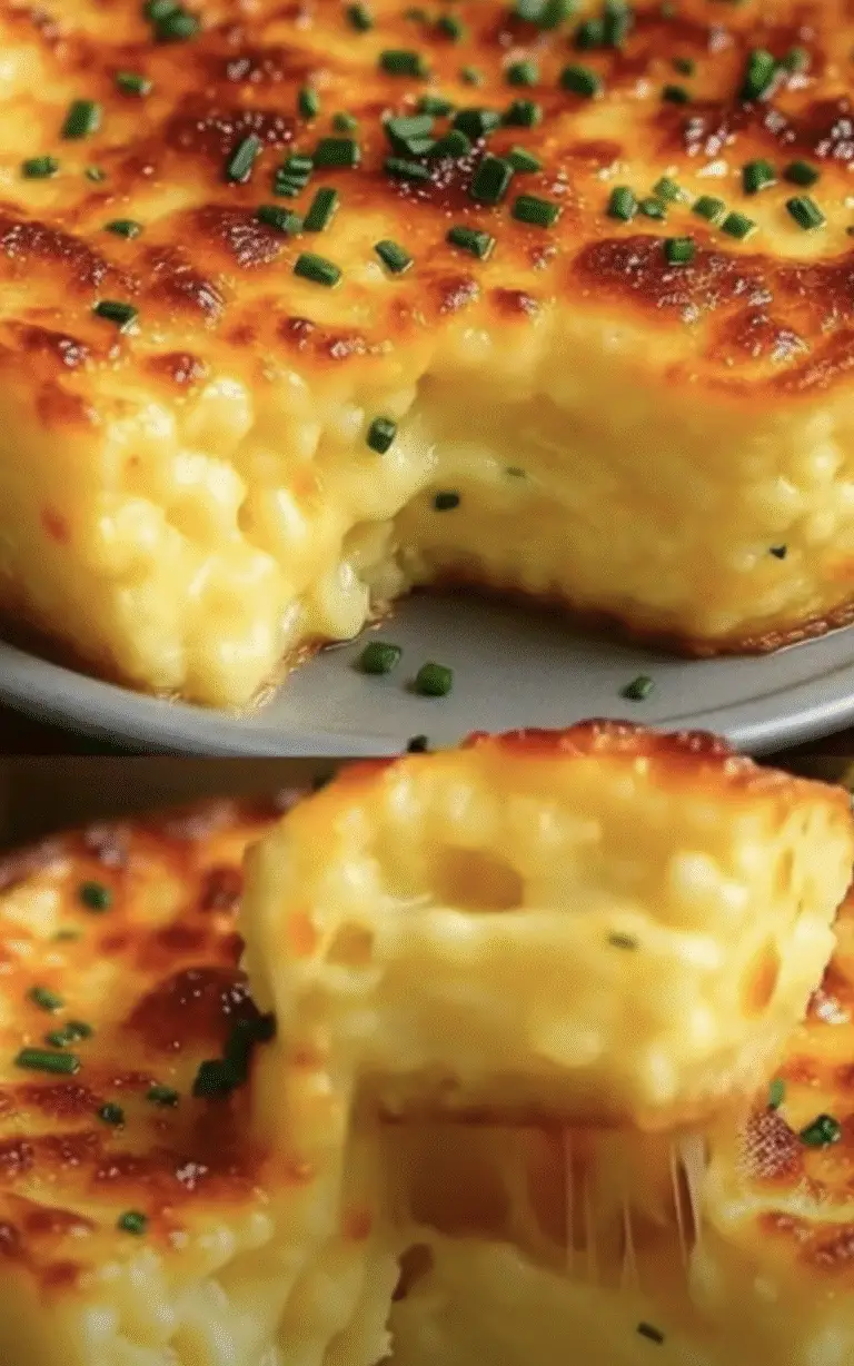 Baked Creamy Macaroni and Cheese Rounds with a Golden Twist