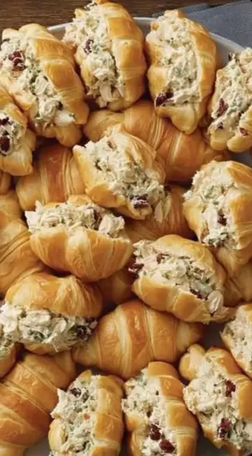 Bite-Sized Chicken Salad Croissants for Perfect Party Sandwiches