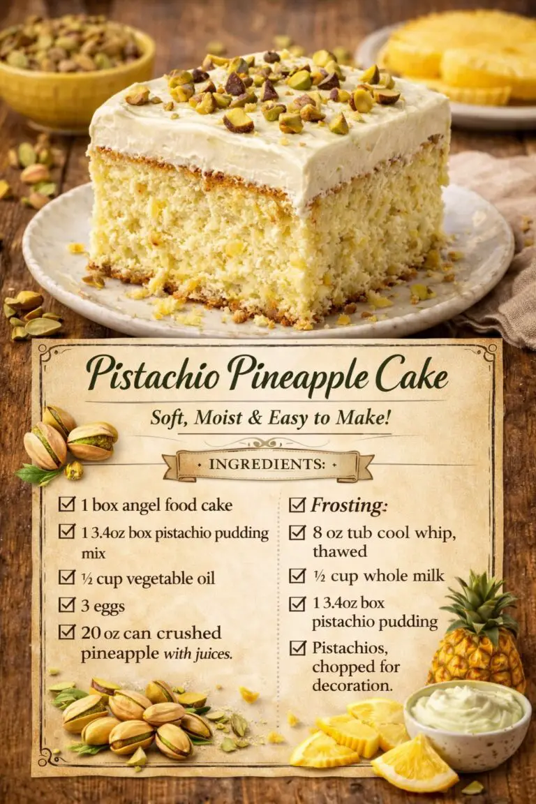 Pistachio Pineapple Cake