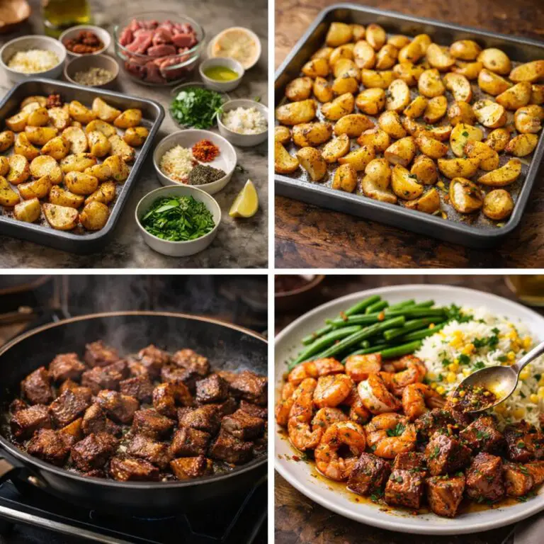 Garlic Butter Steak & Shrimp Surf-and-Turf Plate: Easy Steakhouse Dinner at Home
