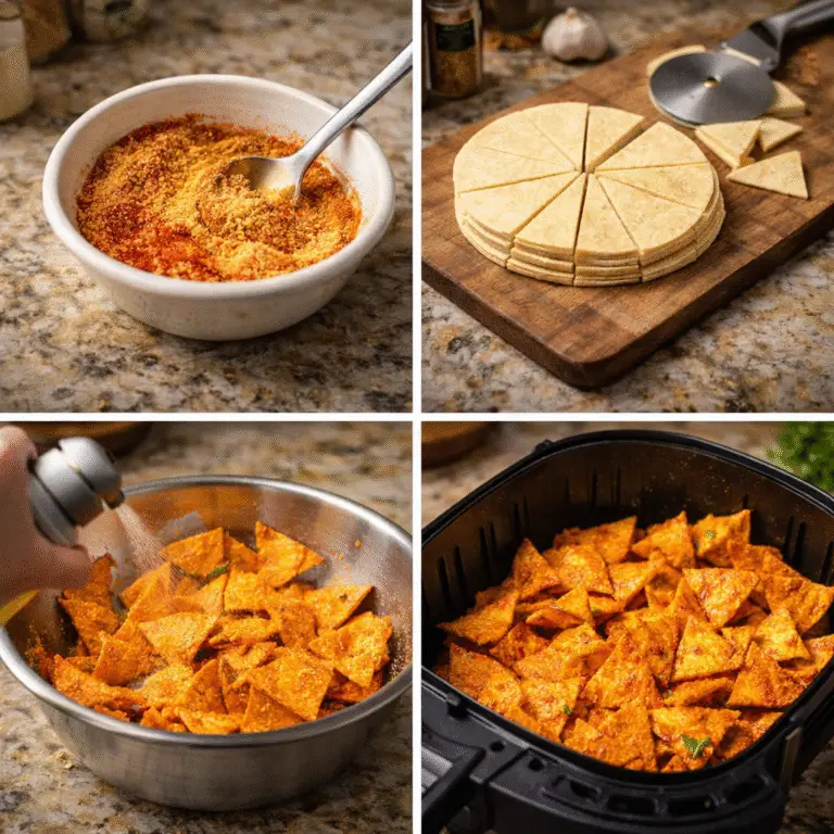Crispy Homemade Air Fryer Doritos: Easy Nacho Cheese Snack