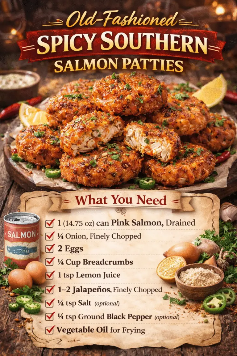 Old-Fashioned Spicy Southern Salmon Patties