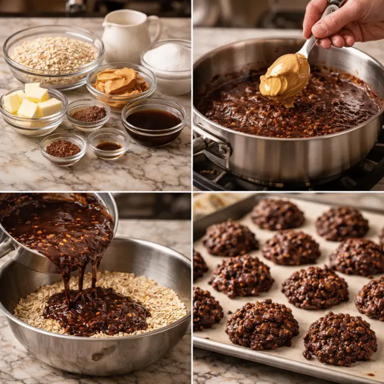 Chocolate Peanut Butter No Bake Cookie Recipe – The Ultimate Easy Sweet Treat