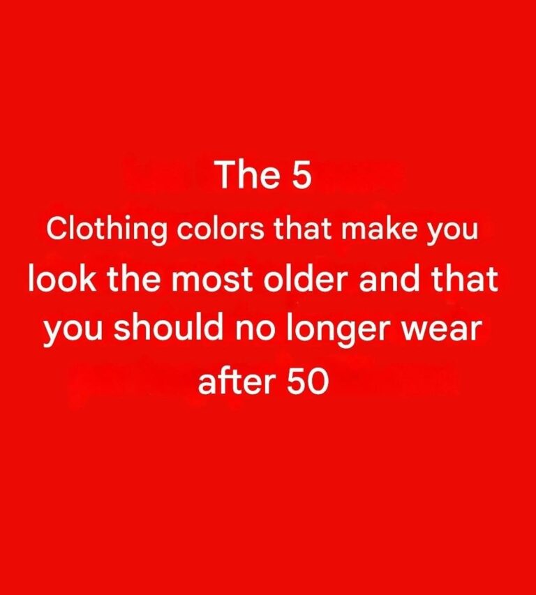 5 Colors You Should Avoid After Age 50 (And What to Wear Instead)